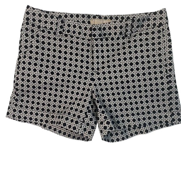 Banana Republic Women's Size 2 Basket Weave Navy & White Print - Picture 1 of 5